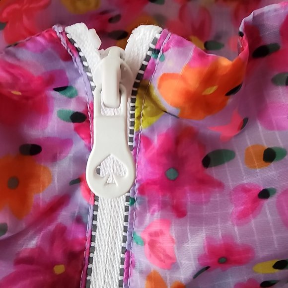 Kate Spade MARKER FLORAL WINDBREAKER sz L - Picture 6 of 12